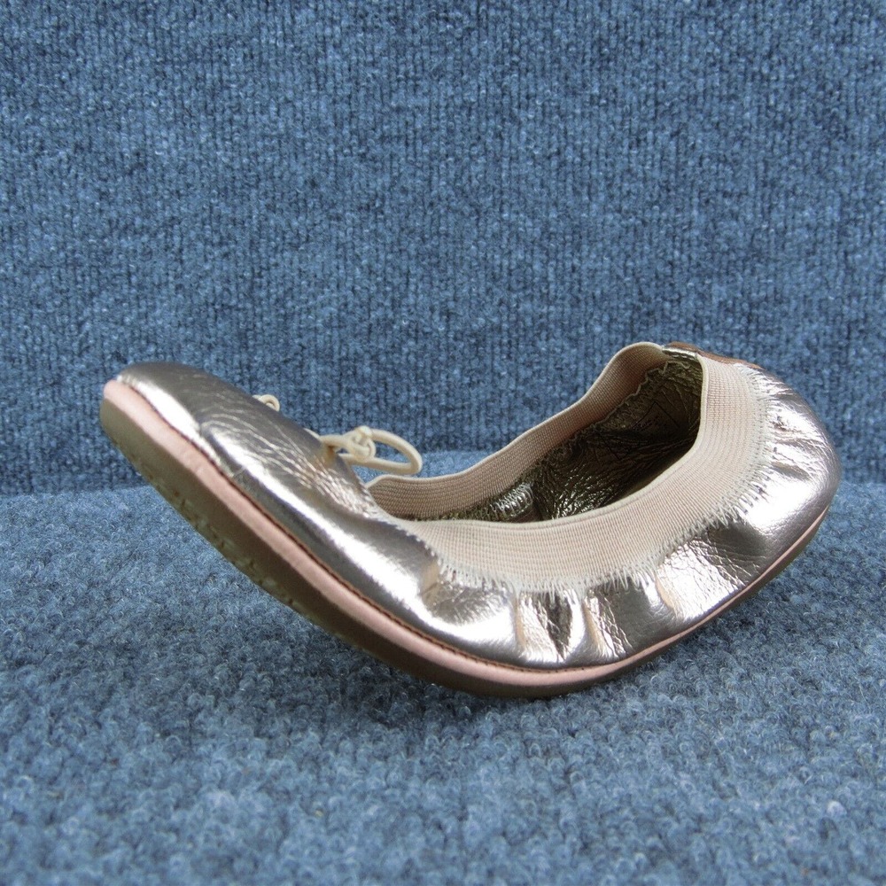 Momo Grow Youth Girls Ballet Shoes Rosegold Leather Slip On‎ Size 1 Medium